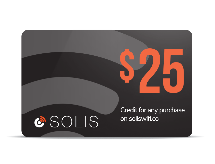 soliswifi $25.00 $25 Gift Card