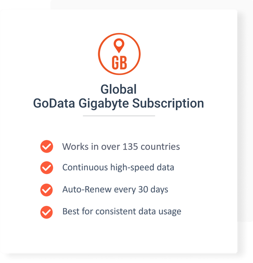 soliswifi data services Global GoData Gigabyte Subscription: 1 Month
