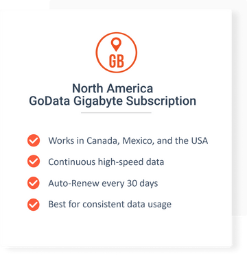 soliswifi data services North America GoData Gigabyte Subscription: 1 Month