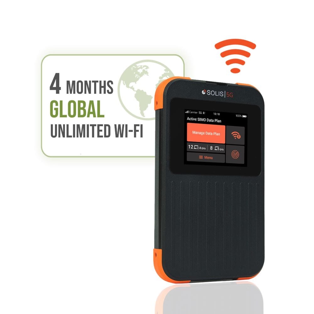 soliswifi Bundle Solis 5G Hotspot + 4 months of Global Unlimited Data